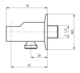 Шланговое подсоединение Rav Slezak MD0614RB белый