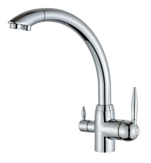 Смеситель для кухни РМС SL136-012F-015 с подключением фильтра хром