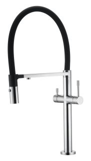 Смеситель для кухни Boheme Uno 115-CR с краном для питьевой воды хром