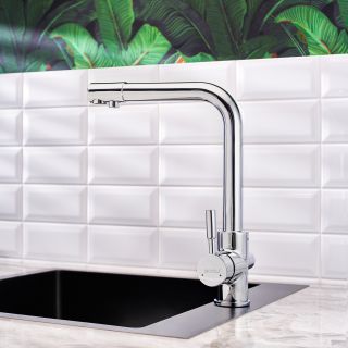 Смеситель для кухни BOOU 91401 с фильтром для питьевой воды хром