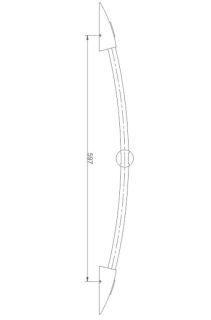 Душевая штанга Haiba HB8004 хром