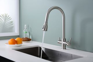 Смеситель для кухни Paulmark Lange La214212-NI никель