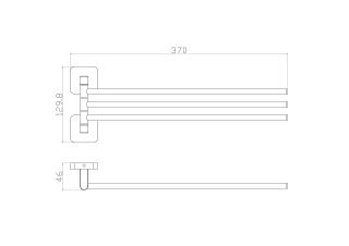Вешалка для полотенец Wonzon & Woghand Still WW-6641 хром