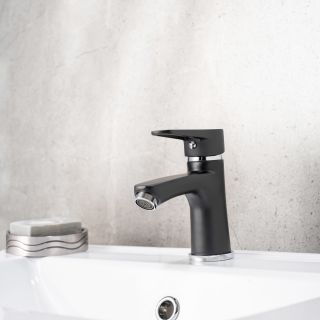 Смеситель для раковины РМС SL77BL-001F чёрный