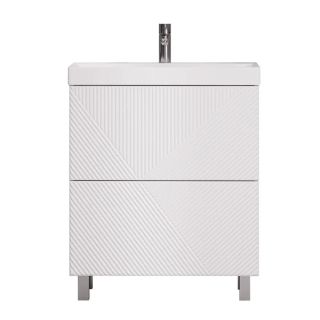 Тумба под раковину напольная Velvex Edge tn.EDG.9696.70.2Y белый глянец, 70 см