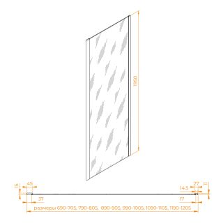 Боковая панель RGW Z-050-2B 352205209-14 90см чёрный