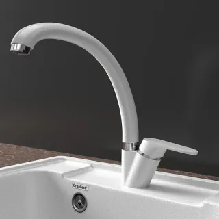 Смеситель для кухни GranFest URBAN Z-3323 серый