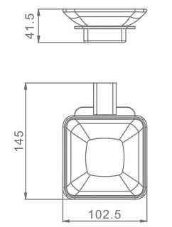 Мыльница Raglo R301.02 хром