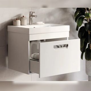 Тумба под раковину подвесная Velvex Estea tp.EST.MOD.60.1Y, 60 см