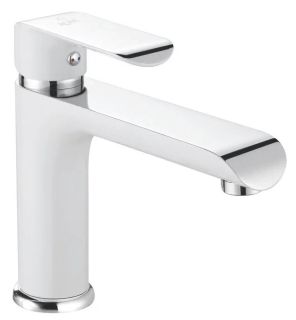 Смеситель для раковины Rose R2101F-1 белый/хром