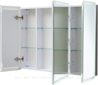 Зеркальный шкаф с подсветкой Aquanet Оптима 341428 110 см