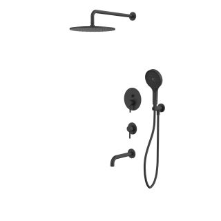 Душевой комплект WHITECROSS Y YSET07TOPBL чёрный матовый